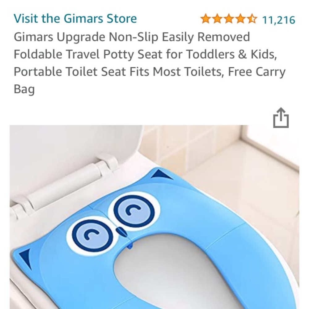Gently used owl collapsible training potty seat